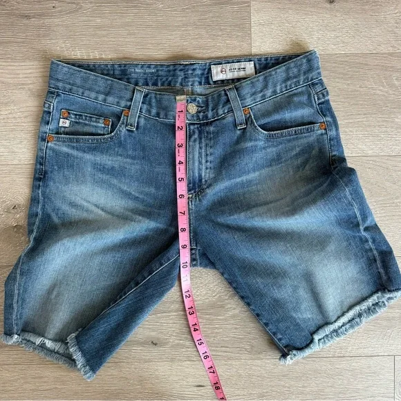 AG Adriano Goldschmied The Nikki Relaxed Skinny Denim Jean Shorts Blue Size 28 - Picture 9 of 14